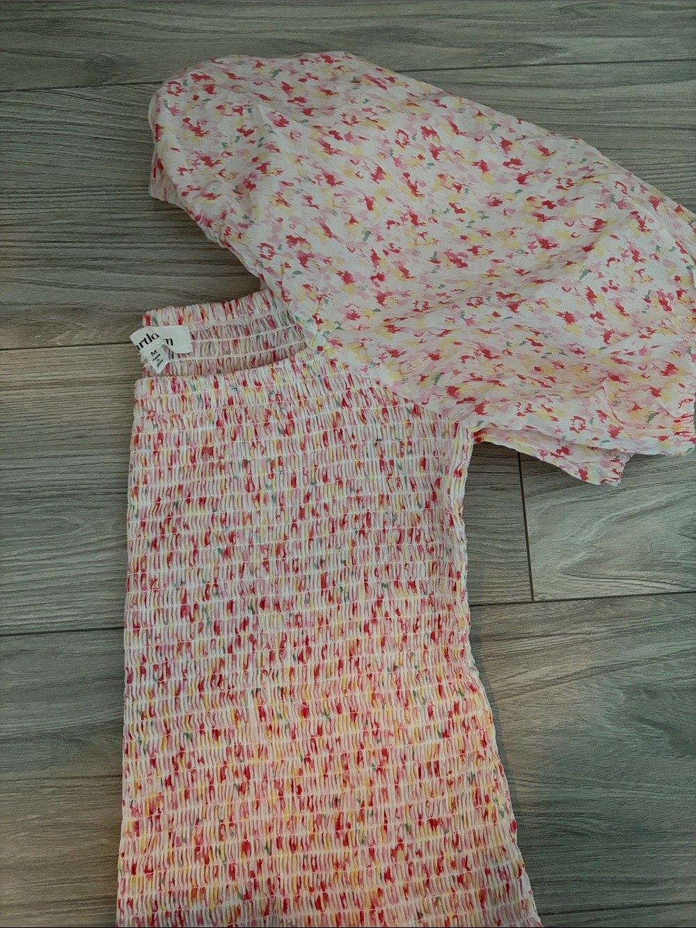 heartloom Pink Smocked Top